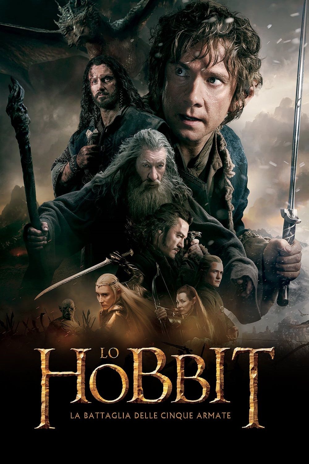 Copertina Film Lo Hobbit 3 - La battaglia delle cinque armate Streaming FULL HD 